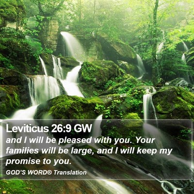 Leviticus 26:9 GW Bible Verse Image