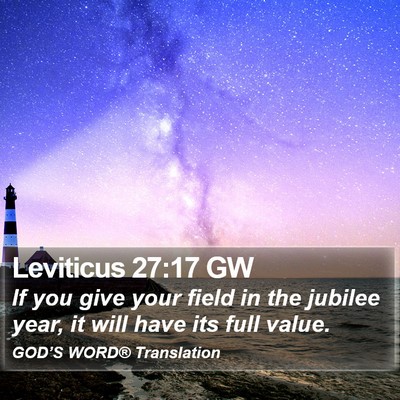Leviticus 27:17 GW Bible Verse Image