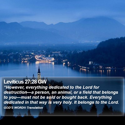 Leviticus 27:28 GW Bible Verse Image