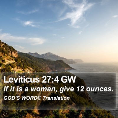 Leviticus 27:4 GW Bible Verse Image