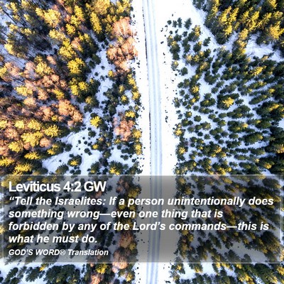 Leviticus 4:2 GW Bible Verse Image