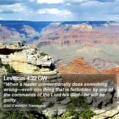 Leviticus 4:22 GW Bible Verse Image