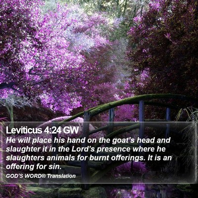 Leviticus 4:24 GW Bible Verse Image