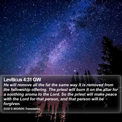 Leviticus 4:31 GW Bible Verse Image
