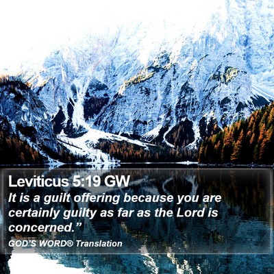 Leviticus 5:19 GW Bible Verse Image