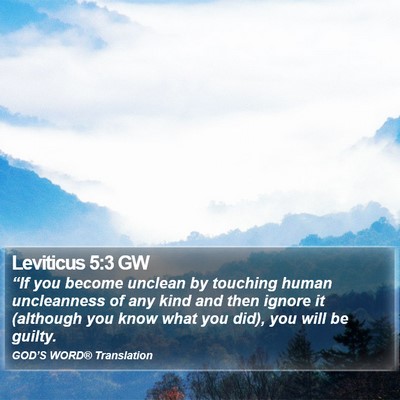 Leviticus 5:3 GW Bible Verse Image