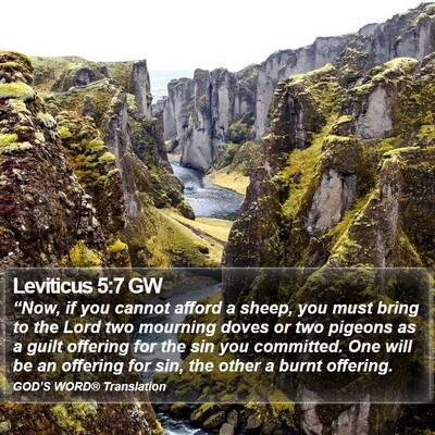 Leviticus 5:7 GW Bible Verse Image