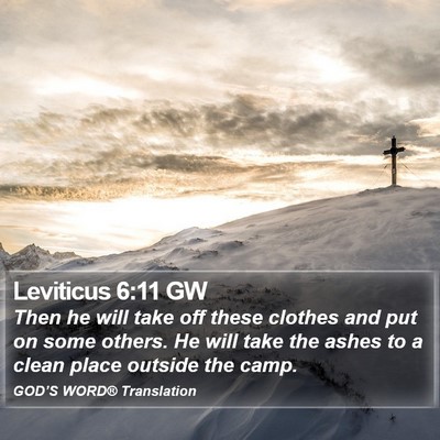 Leviticus 6:11 GW Bible Verse Image