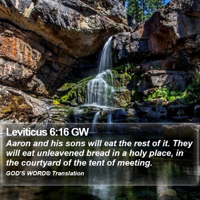 Leviticus 6:16 GW Bible Verse Image