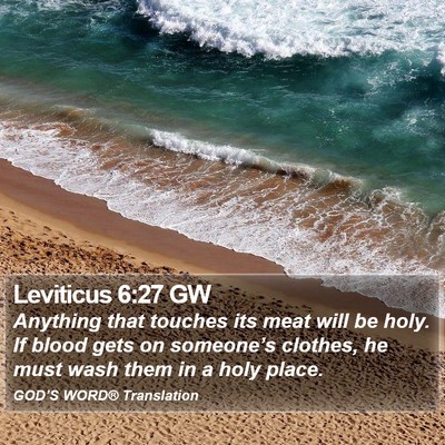 Leviticus 6:27 GW Bible Verse Image