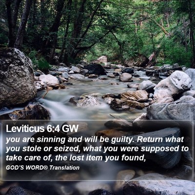Leviticus 6:4 GW Bible Verse Image