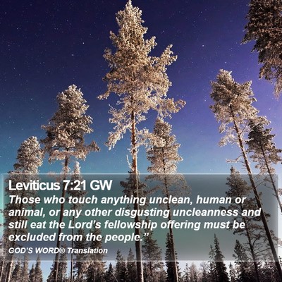 Leviticus 7:21 GW Bible Verse Image