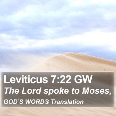 Leviticus 7:22 GW Bible Verse Image