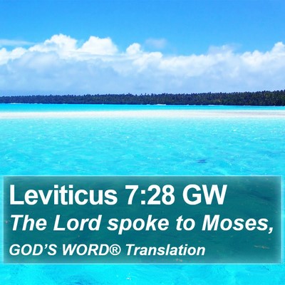 Leviticus 7:28 GW Bible Verse Image