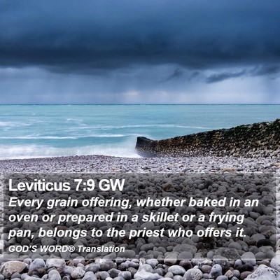 Leviticus 7:9 GW Bible Verse Image