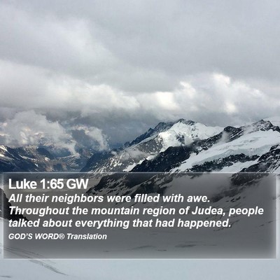 Luke 1:65 GW Bible Verse Image