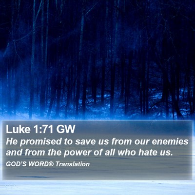 Luke 1:71 GW Bible Verse Image