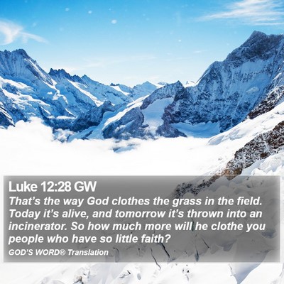 Luke 12:28 GW Bible Verse Image