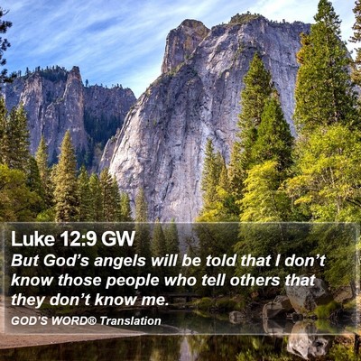 Luke 12:9 GW Bible Verse Image