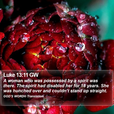 Luke 13:11 GW Bible Verse Image