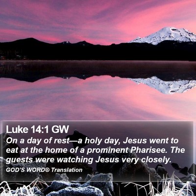 Luke 14:1 GW Bible Verse Image