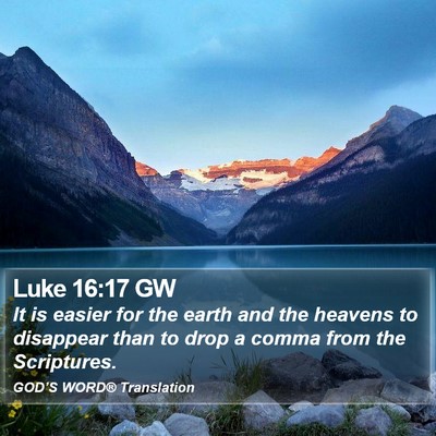 Luke 16:17 GW Bible Verse Image