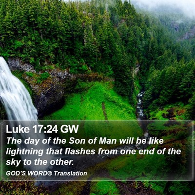 Luke 17:24 GW Bible Verse Image