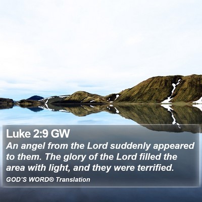 Luke 2:9 GW Bible Verse Image