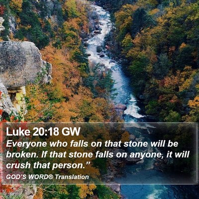 Luke 20:18 GW Bible Verse Image