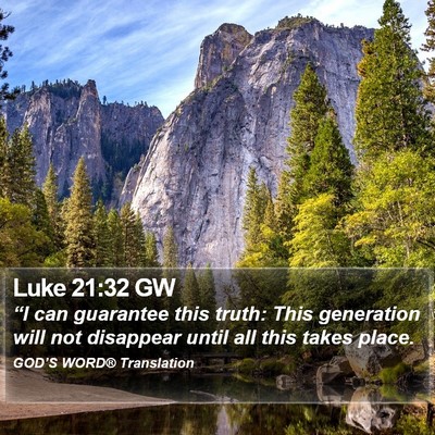 Luke 21:32 GW Bible Verse Image