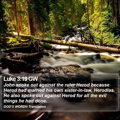 Luke 3:19 GW Bible Verse Image