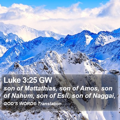 Luke 3:25 GW Bible Verse Image
