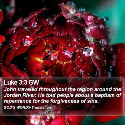 Luke 3:3 GW Bible Verse Image