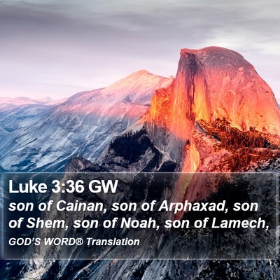 Luke 3:36 GW Bible Verse Image