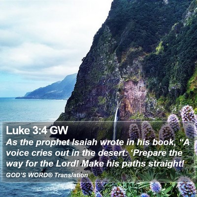 Luke 3:4 GW Bible Verse Image