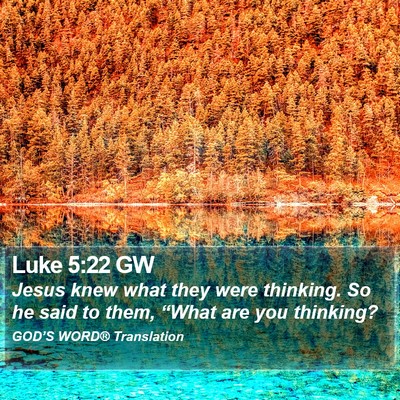 Luke 5:22 GW Bible Verse Image