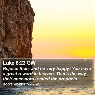 Luke 6:23 GW Bible Verse Image