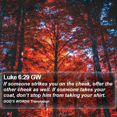 Luke 6:29 GW Bible Verse Image