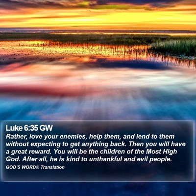 Luke 6:35 GW Bible Verse Image