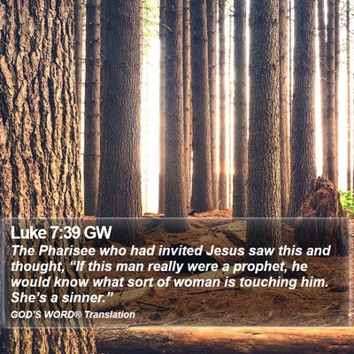Luke 7:39 GW Bible Verse Image