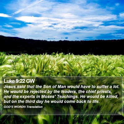 Luke 9:22 GW Bible Verse Image