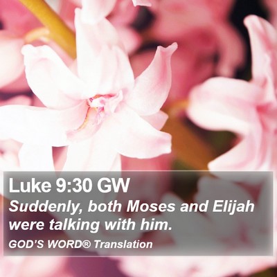 Luke 9:30 GW Bible Verse Image