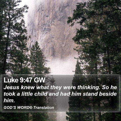 Luke 9:47 GW Bible Verse Image