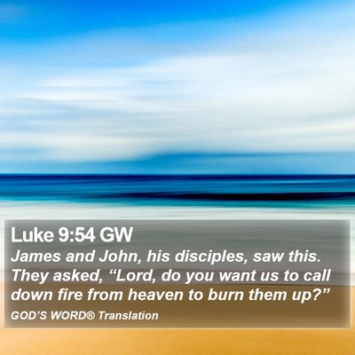 Luke 9:54 GW Bible Verse Image