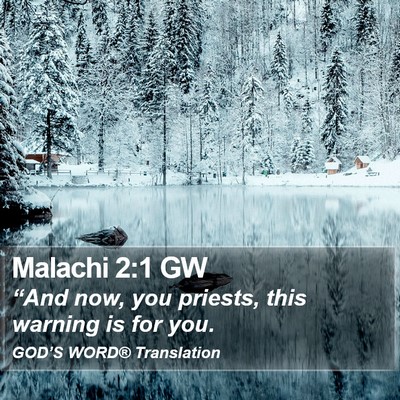Malachi 2:1 GW Bible Verse Image