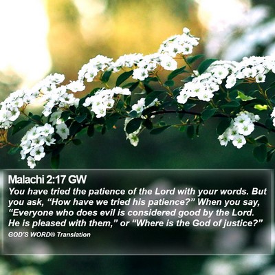 Malachi 2:17 GW Bible Verse Image