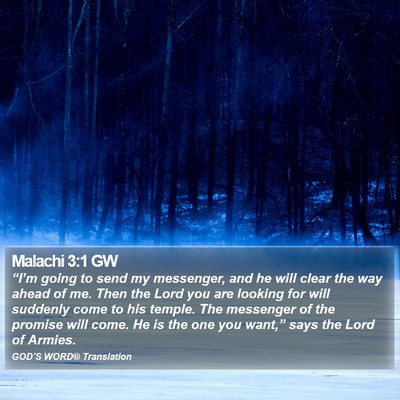 Malachi 3:1 GW Bible Verse Image
