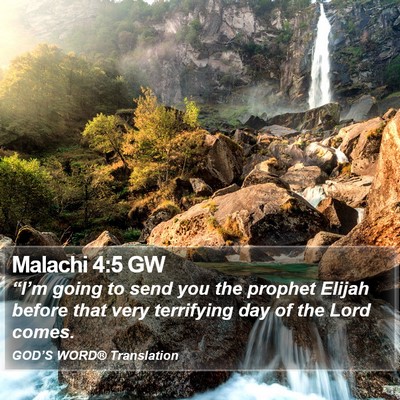 Malachi 4:5 GW Bible Verse Image
