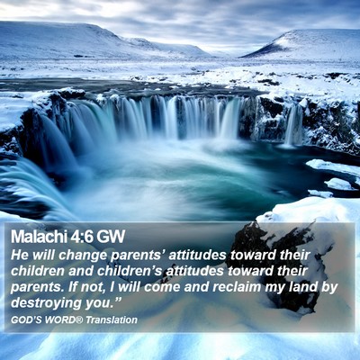 Malachi 4:6 GW Bible Verse Image