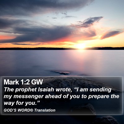 Mark 1:2 GW Bible Verse Image